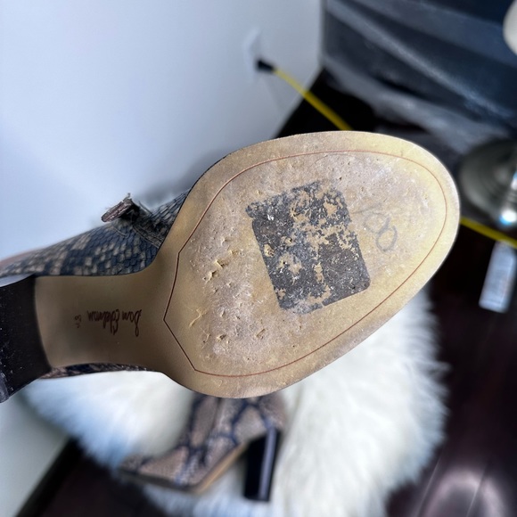 Sam Edelman over the knee snake skin 4 inch heel boots Weird Barbie Movie Boots - Picture 11 of 12